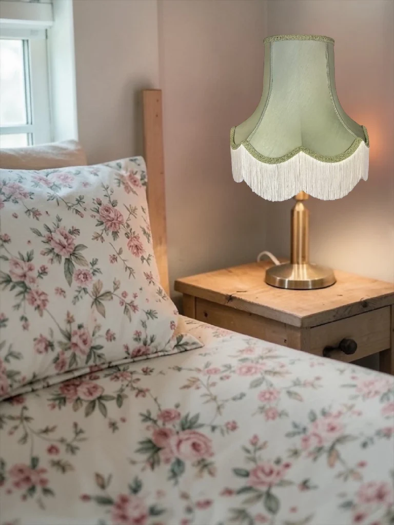 Sage green fabric lampshades - Available in 8 sizes - Image 3