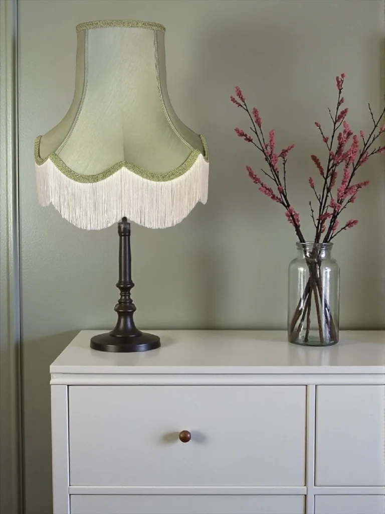 Sage green fabric lampshades - Available in 8 sizes - Image 7