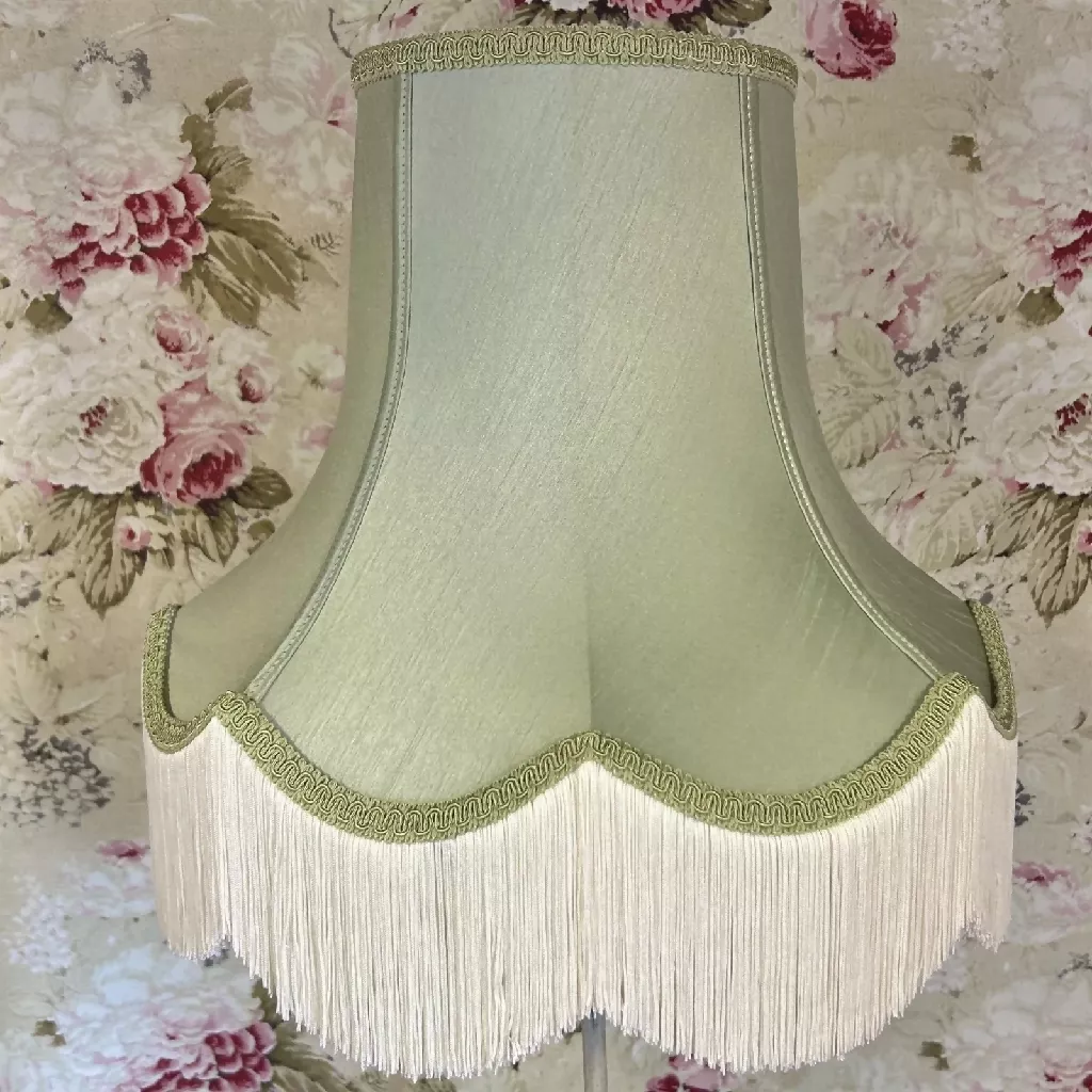 Sage green fabric lampshades - Available in 8 sizes - Image 8