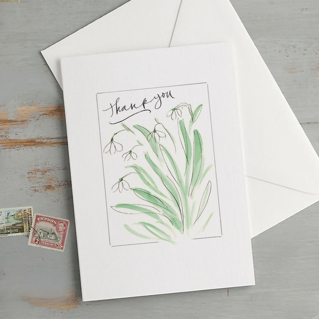 'Saying Thanks' Floral Postcard Set - Image 2