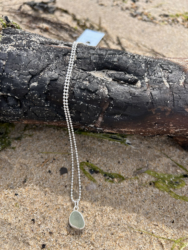 Sea Glass Aqua Necklace - Image 2