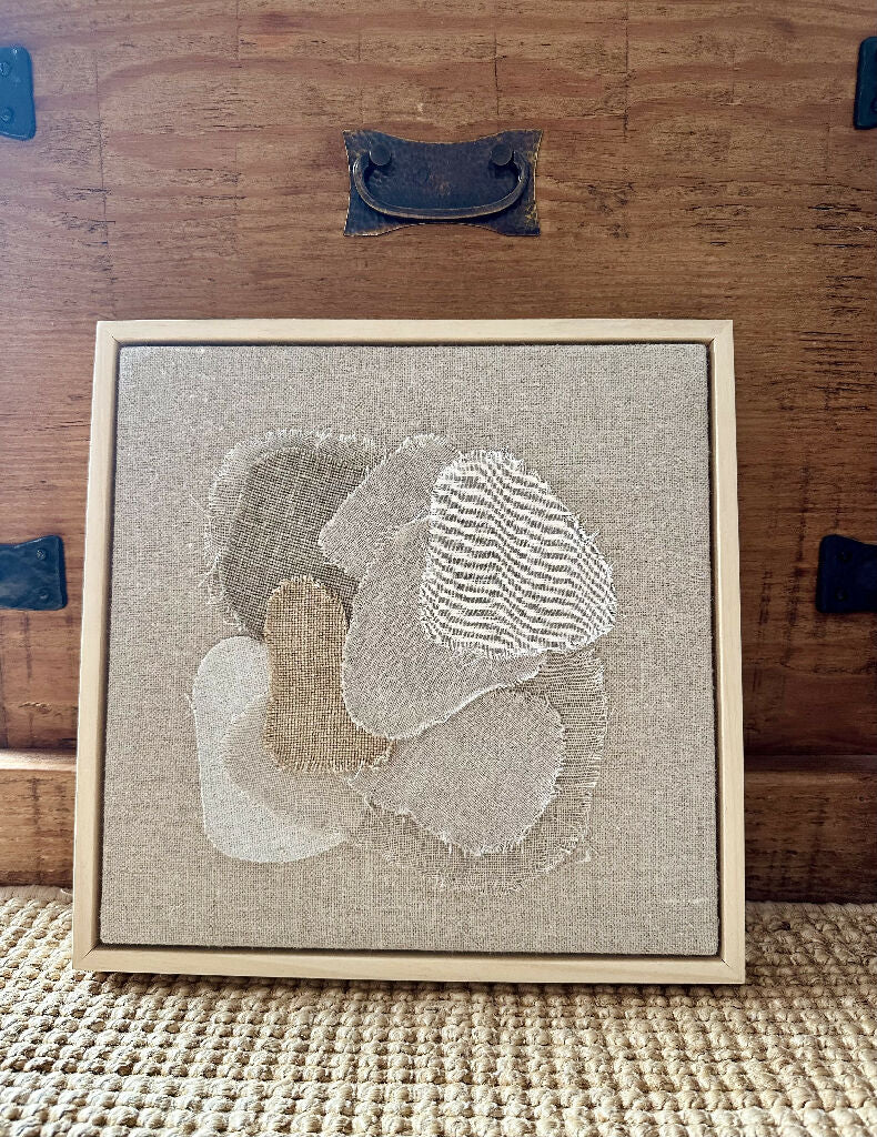 Sea Glass IX Textile Art - Image 2