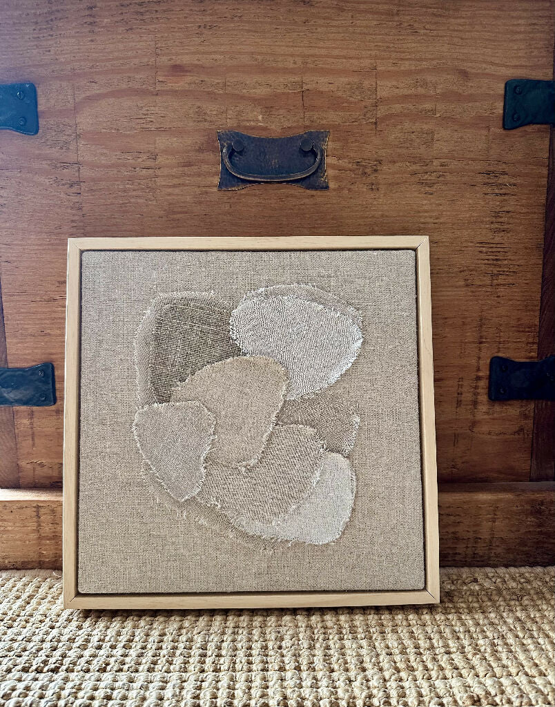 Sea Glass VII Textile Art - Image 3