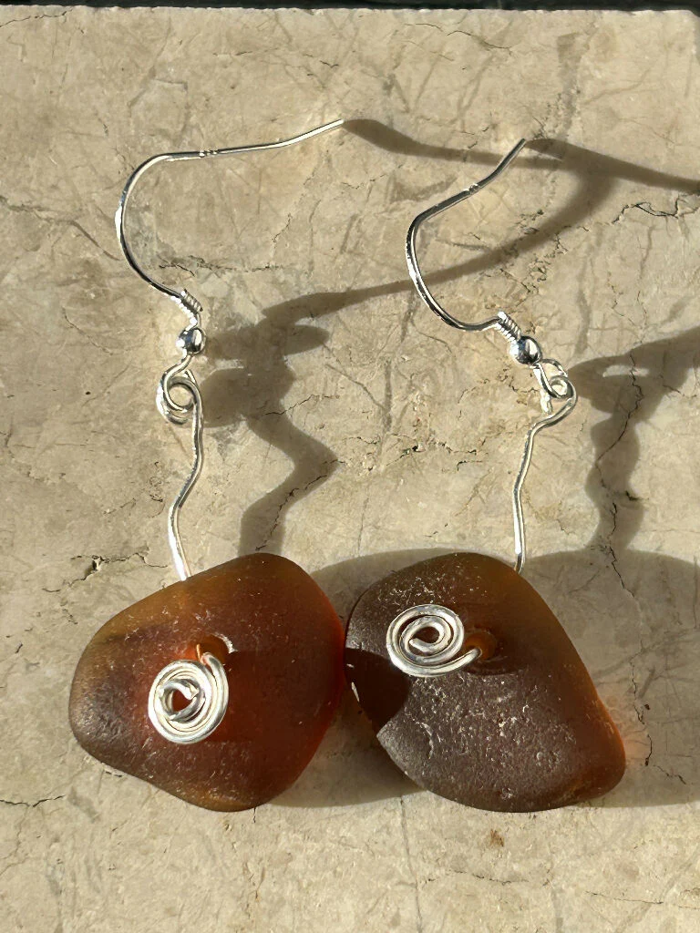 Sea glass earrings - Image 7