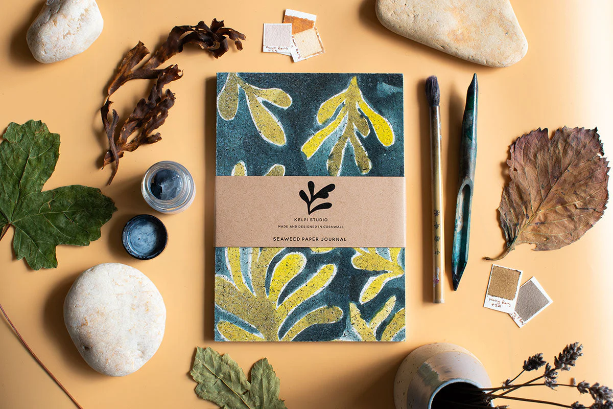 Seaweed Paper A5 Journal - Sea Kelp