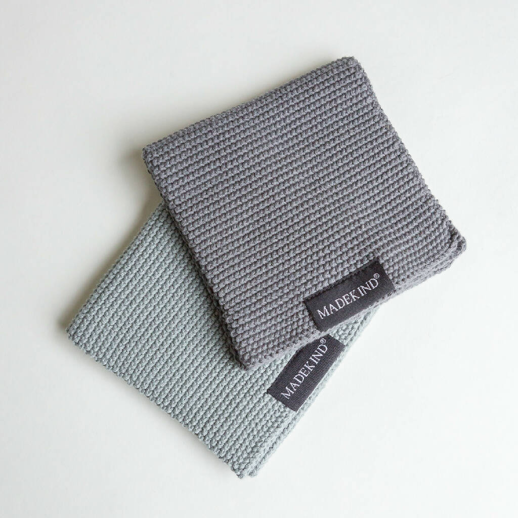 Set of 2 Organic Cotton Knitted Dishcloths - Image 8