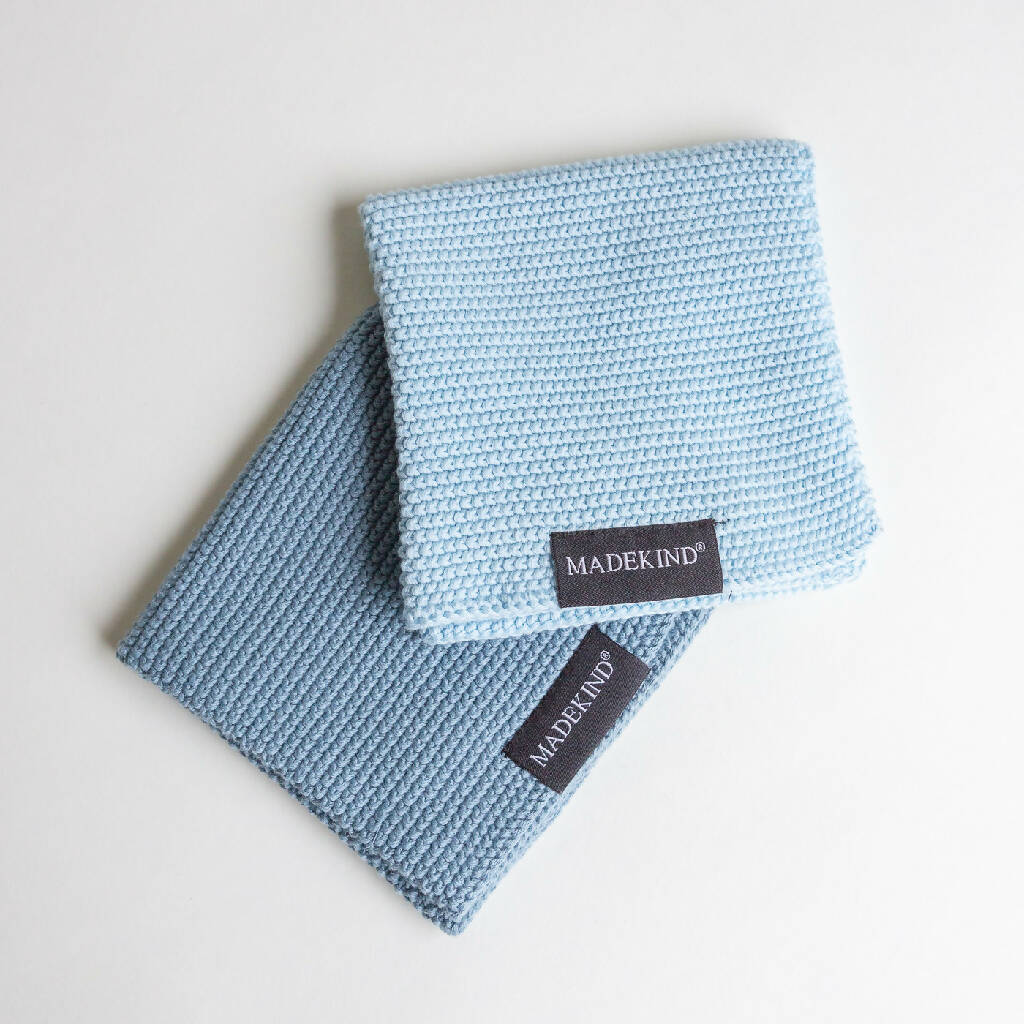 Set of 2 Organic Cotton Knitted Dishcloths - Image 9