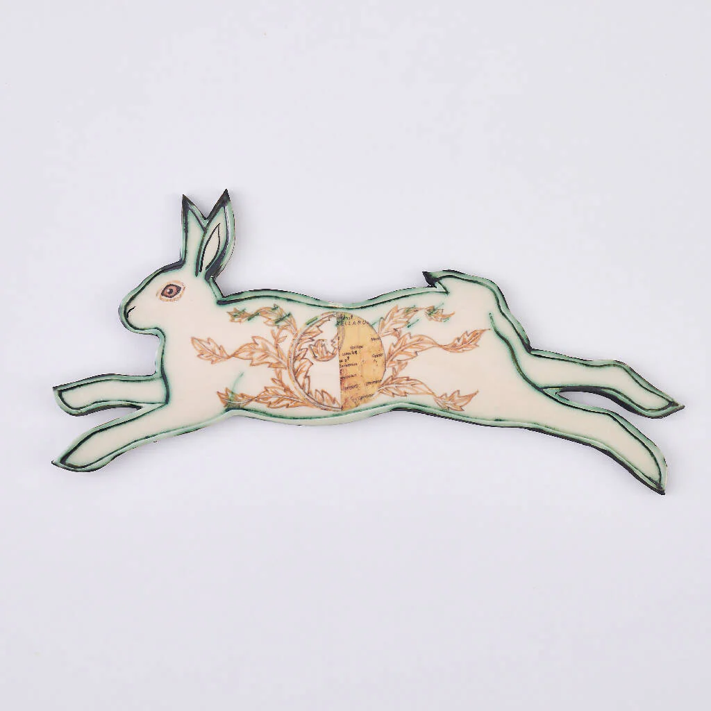 Set of 3 Ceramic Moon Phase Hares - Image 5