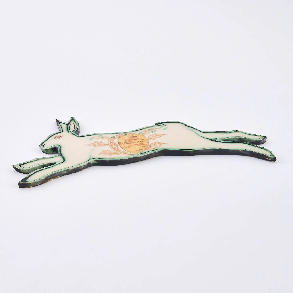 Set of 3 Ceramic Moon Phase Hares - Image 8
