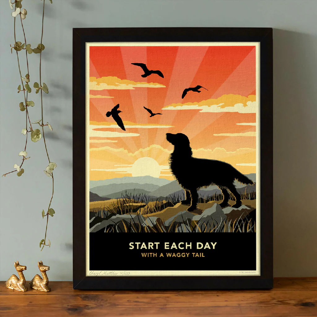 SETTER ‘WAGGY TAILS’ LIMITED EDITION ART PRINT