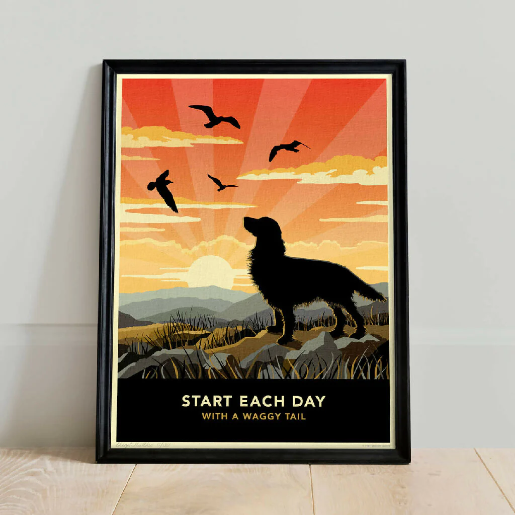 SETTER ‘WAGGY TAILS’ LIMITED EDITION ART PRINT - Image 5