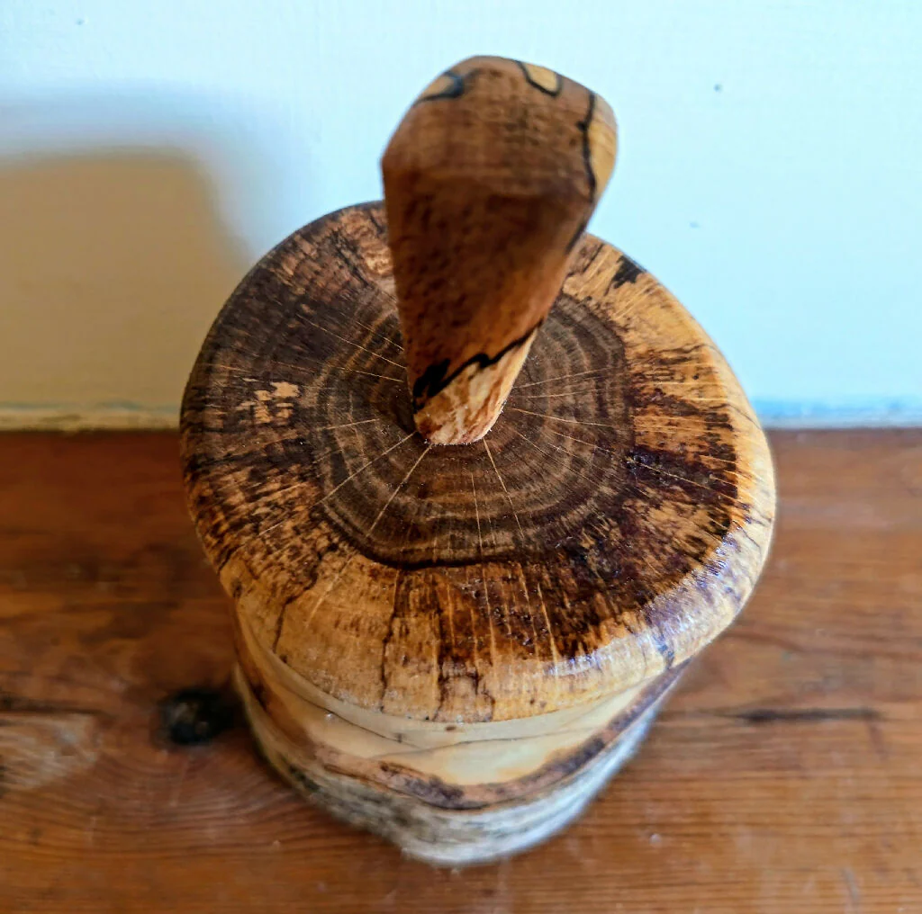 Silver Birch Trinket Box with mountains - Image 4