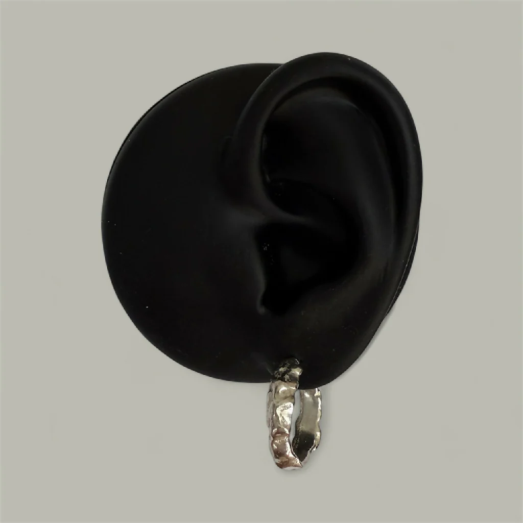 Silver Current Hoops - Image 2