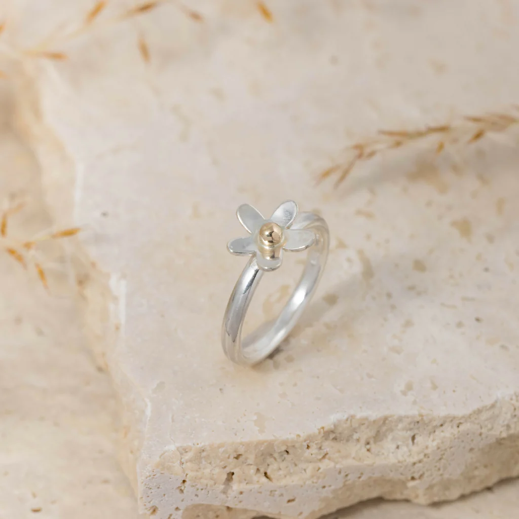 Silver Daisy Ring - Image 7