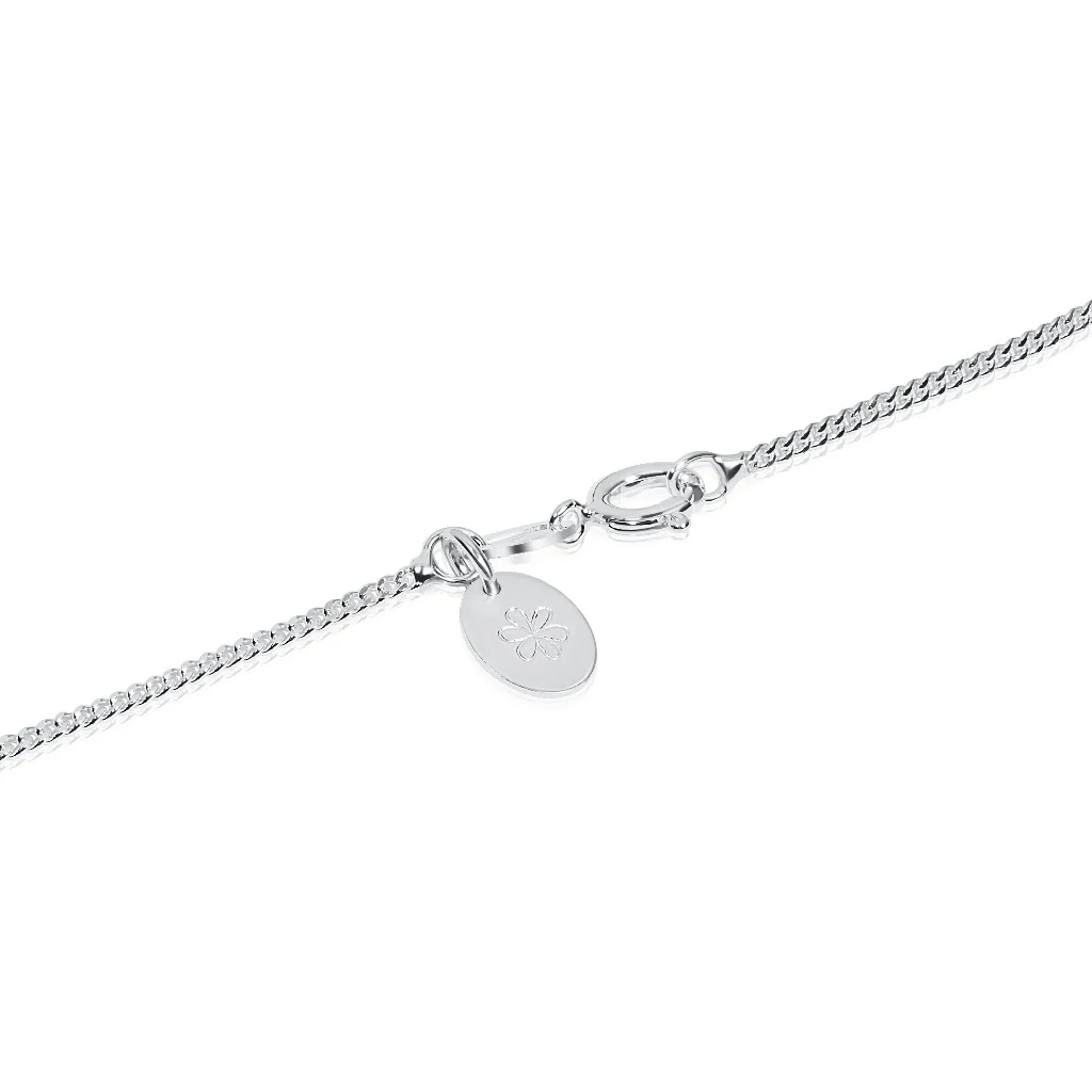 Silver Heart Leaf Print Pendant - Image 5