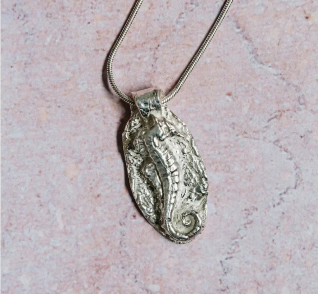 Silver Seahorse Pendant Necklace