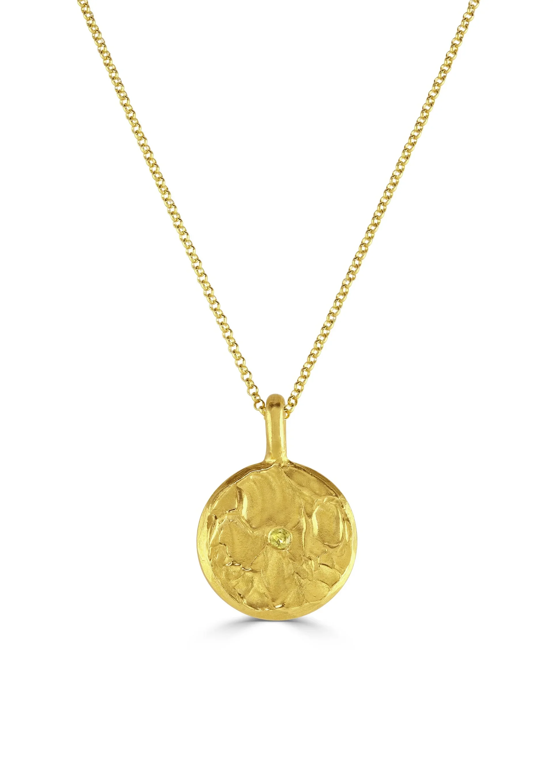 Single Diamond Moon Pendant - Image 6