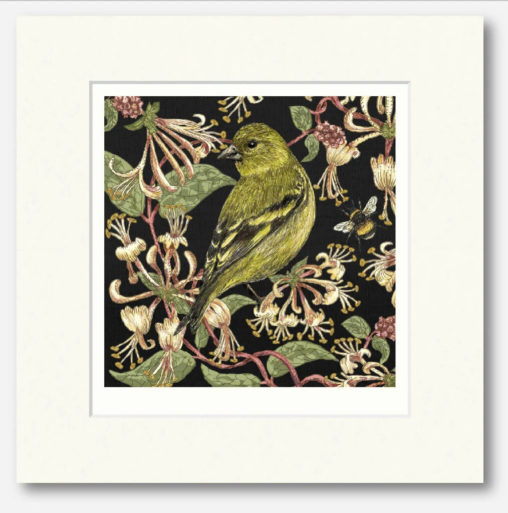 Siskin - Signed and Mounted Giclée Art Print - Image 3