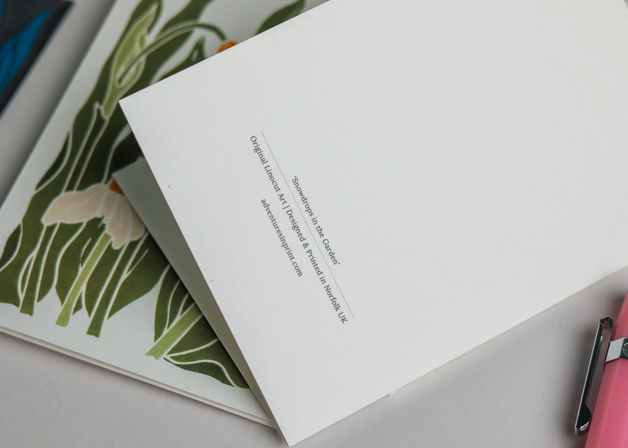 Snowdrops in the Garden | Set of 8 Notecards & Envelopes - Image 7