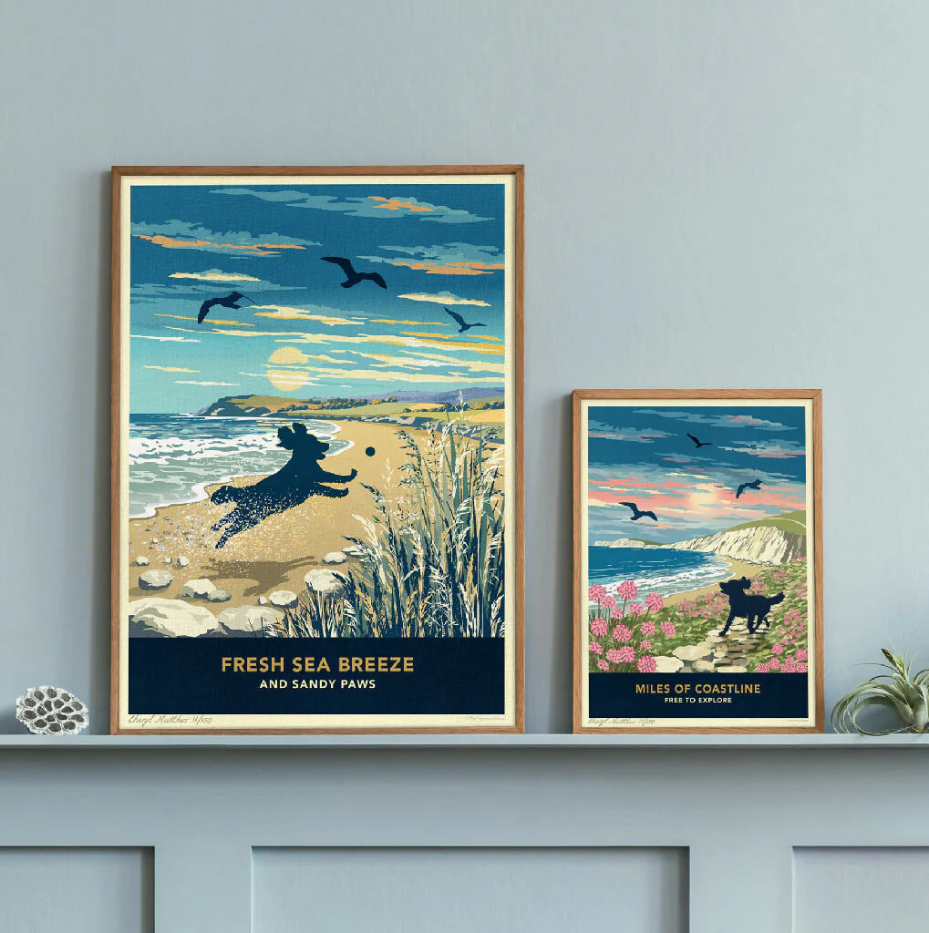 SPANIEL 'BEACH FUN’ LIMITED EDITION ART PRINT - Image 6