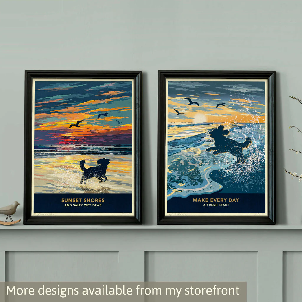 SPANIEL 'COASTAL WALKS’ LIMITED EDITION ART PRINT - Image 11
