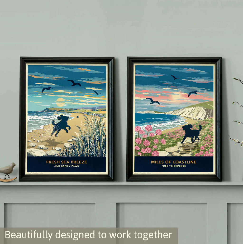 SPANIEL 'COASTAL WALKS’ LIMITED EDITION ART PRINT - Image 9