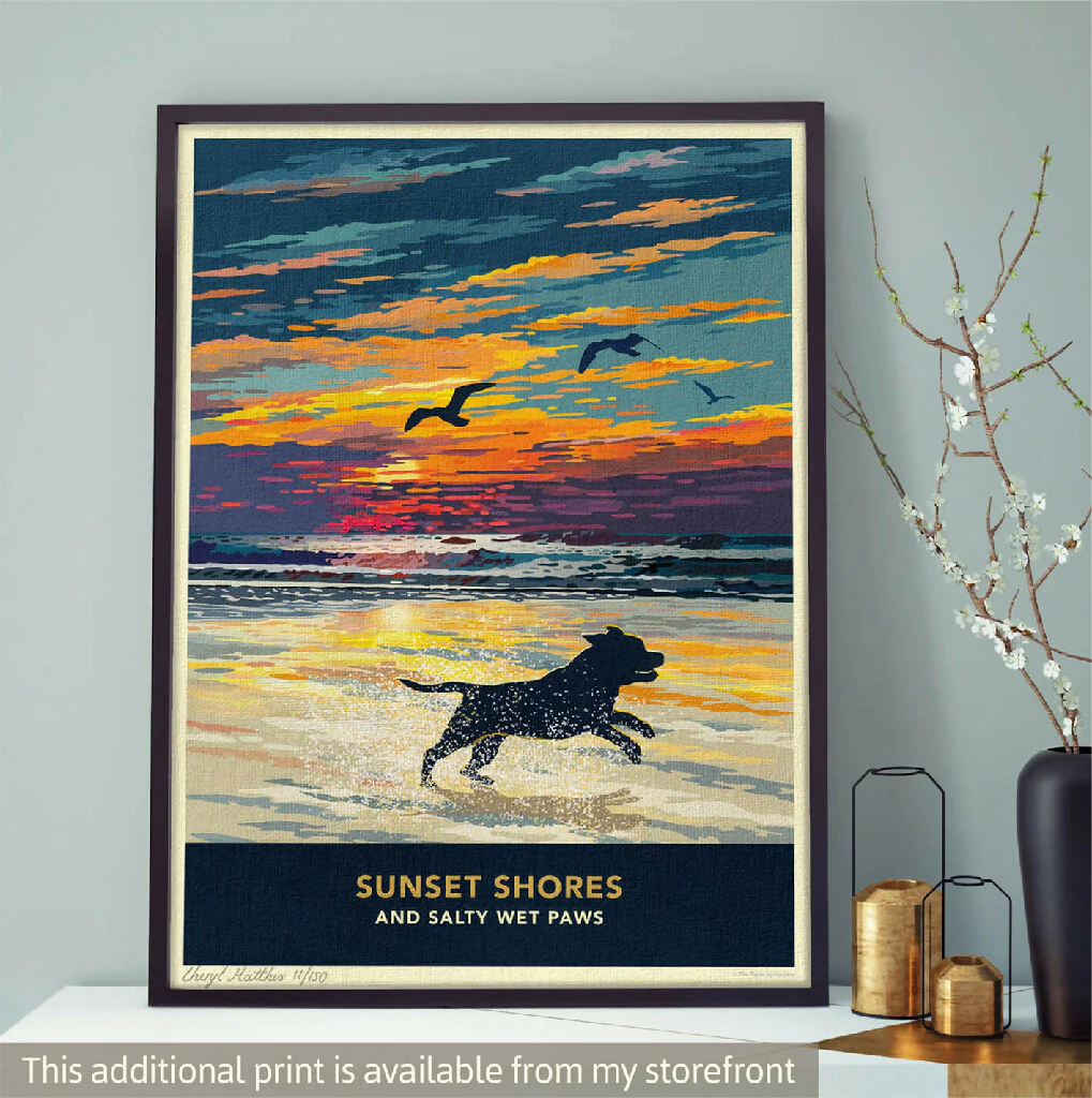 STAFFORDSHIRE BULL TERRIER 'THE GREAT OUTDOORS’ LIMITED EDITION ART PRINT - Image 9