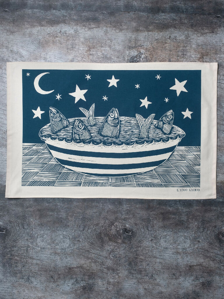 Stargazy Pie Organic Cotton Tea Towel - Image 4