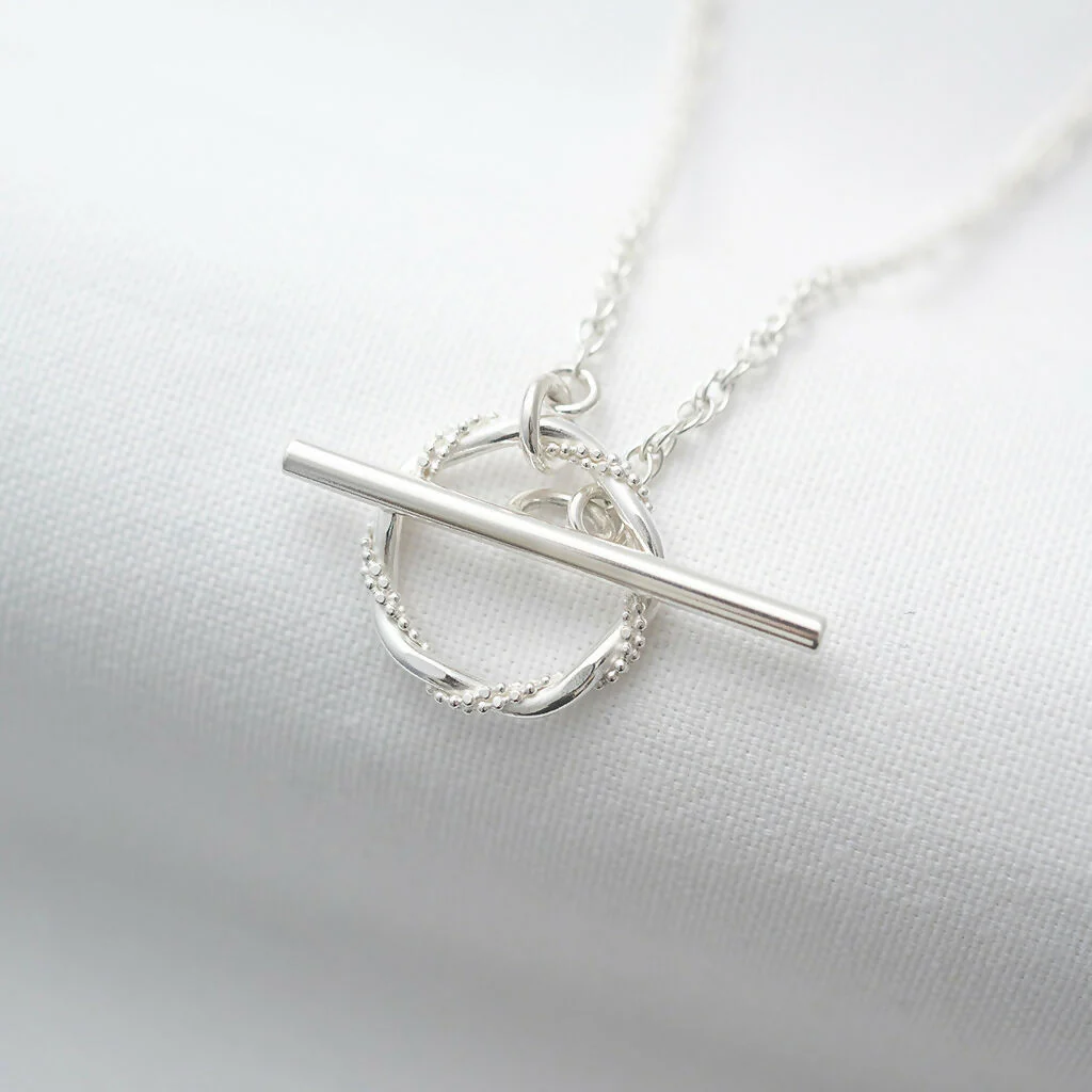 Sterling Silver Toggle Clasp Necklace - Image 3