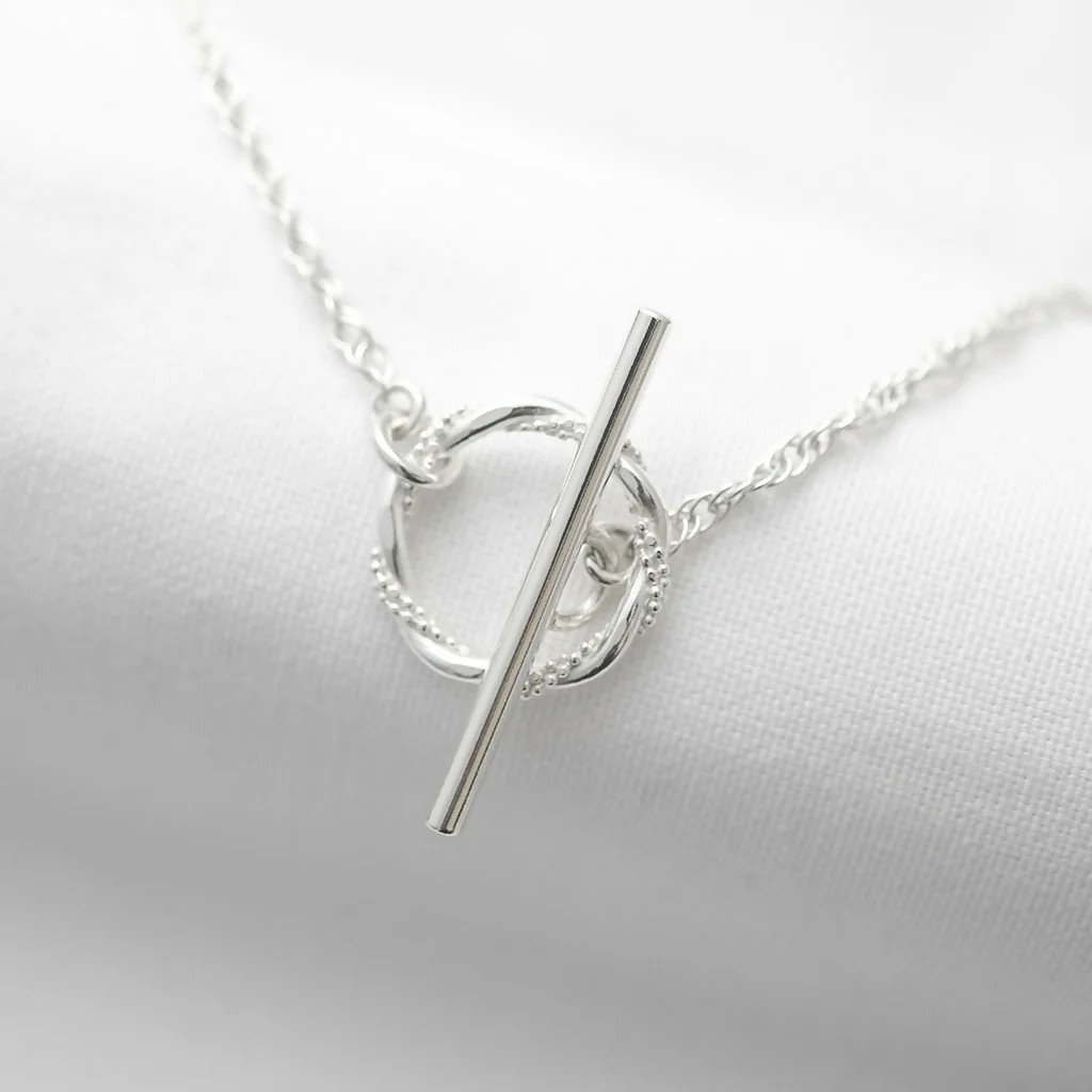 Sterling Silver Toggle Clasp Necklace - Image 4