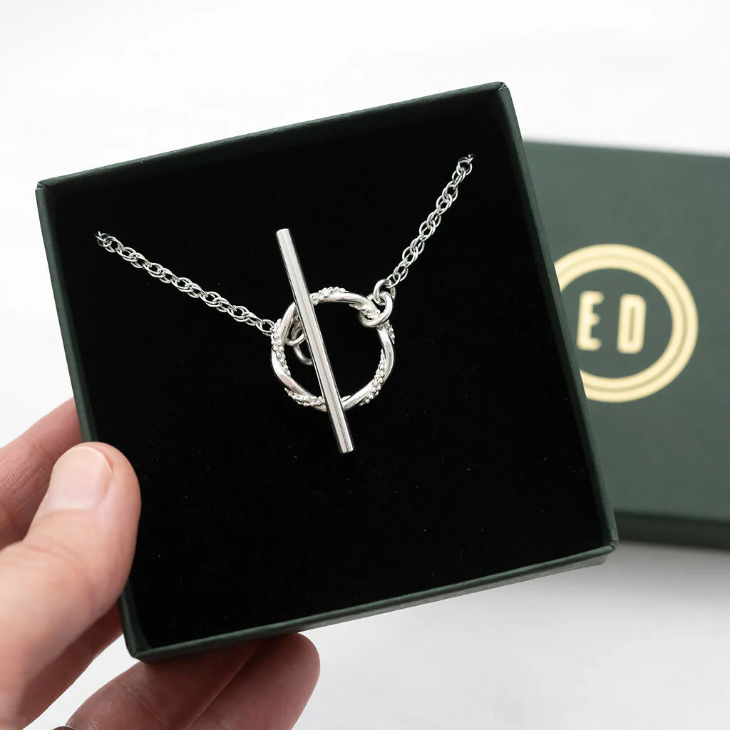 Sterling Silver Toggle Clasp Necklace - Image 5