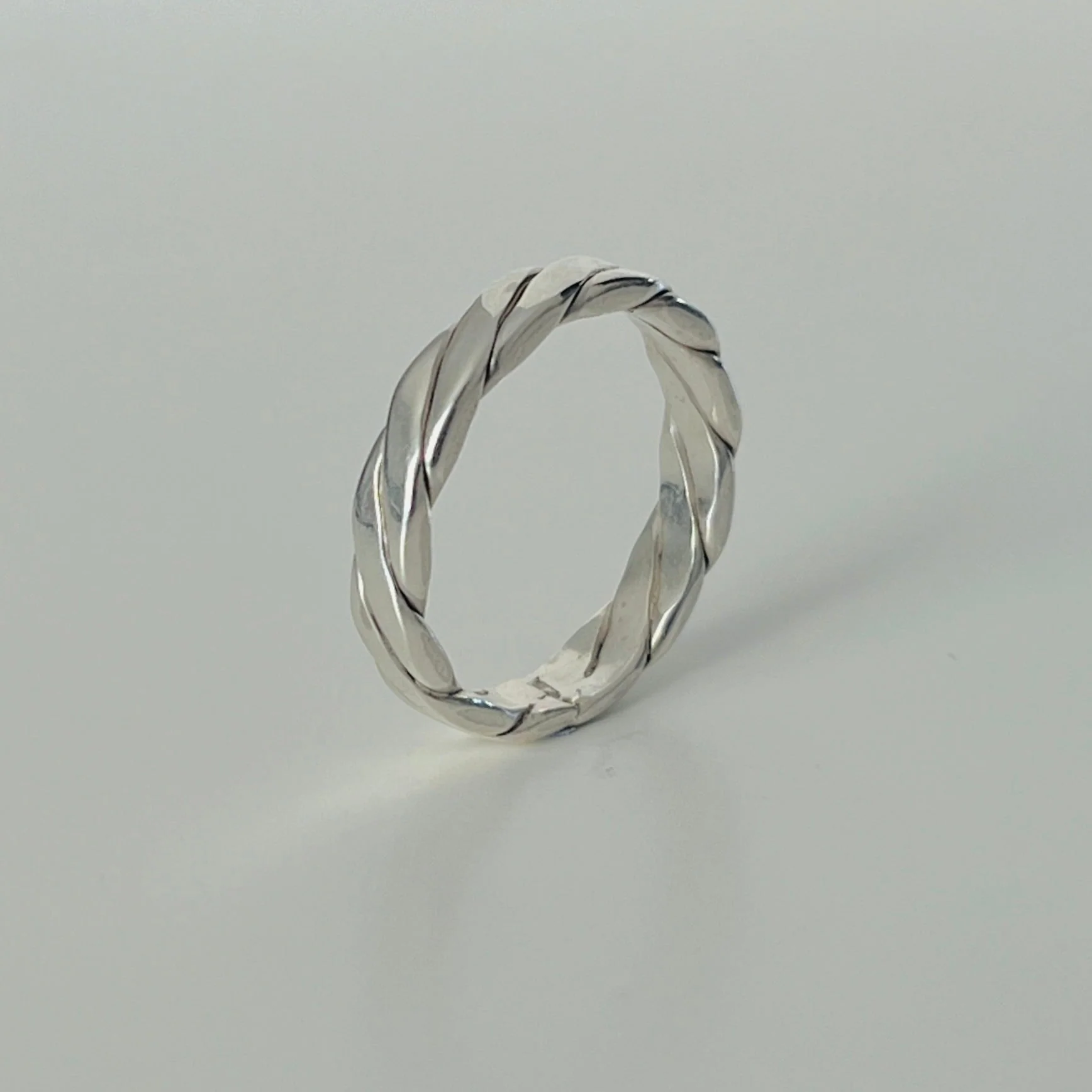 Sterling Silver Twisted Rope Ring - Image 4