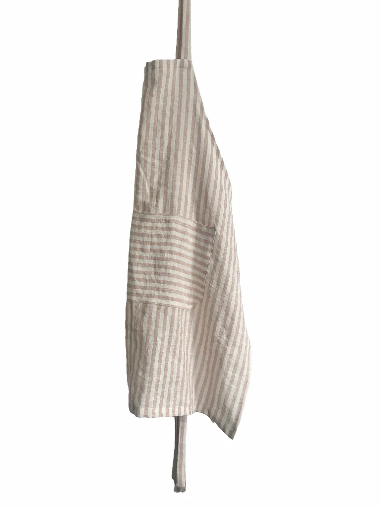 Striped Linen Apron - Image 6