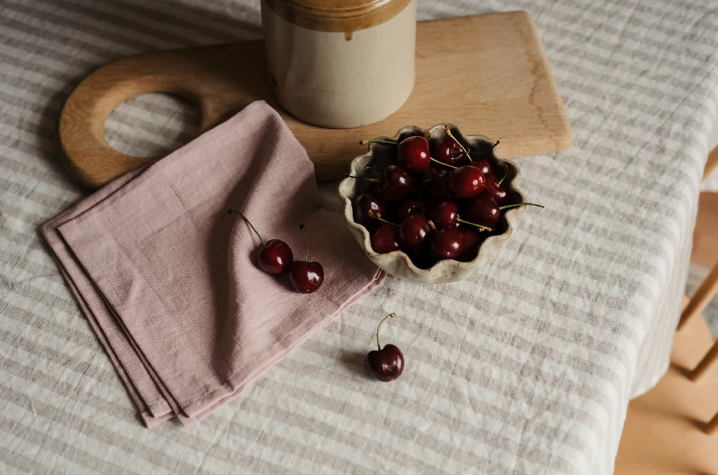 Striped Linen Tablecloth - Image 2