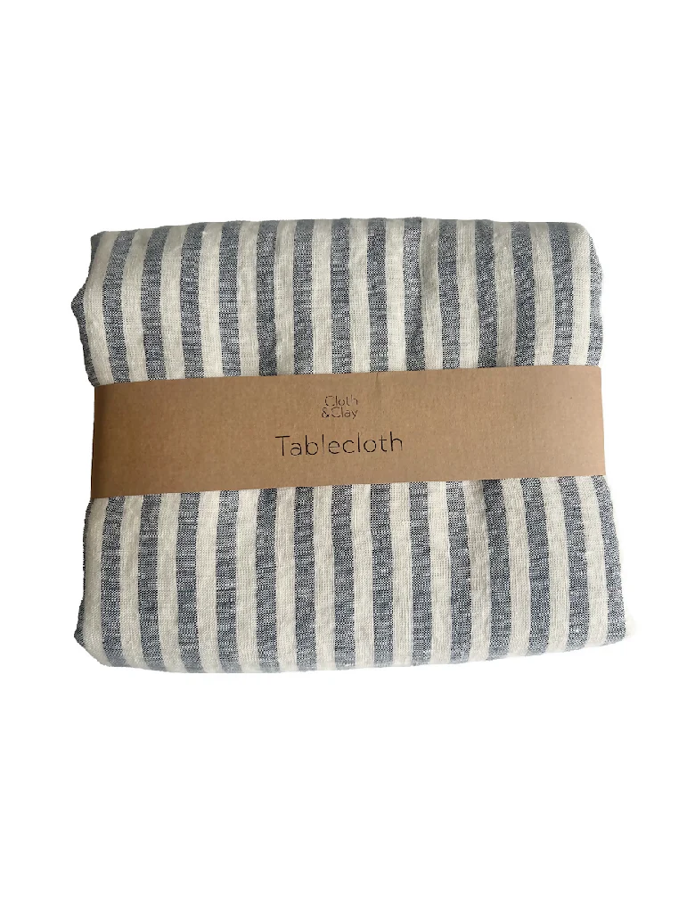 Striped Linen Tablecloth - Image 3