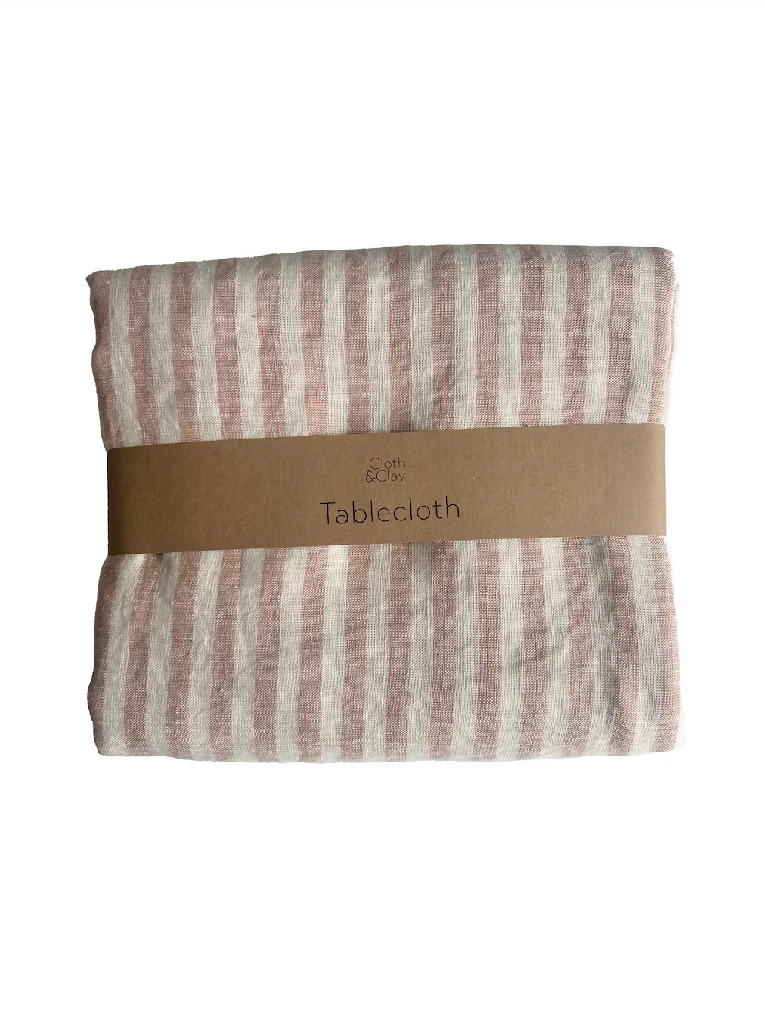 Striped Linen Tablecloth - Image 4