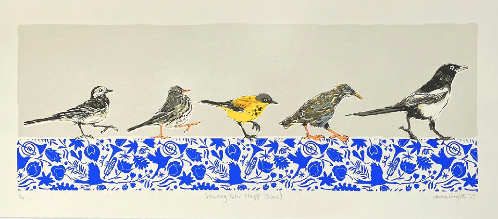 Strutting their Stuff Limited Edition Screenprint - Image 2