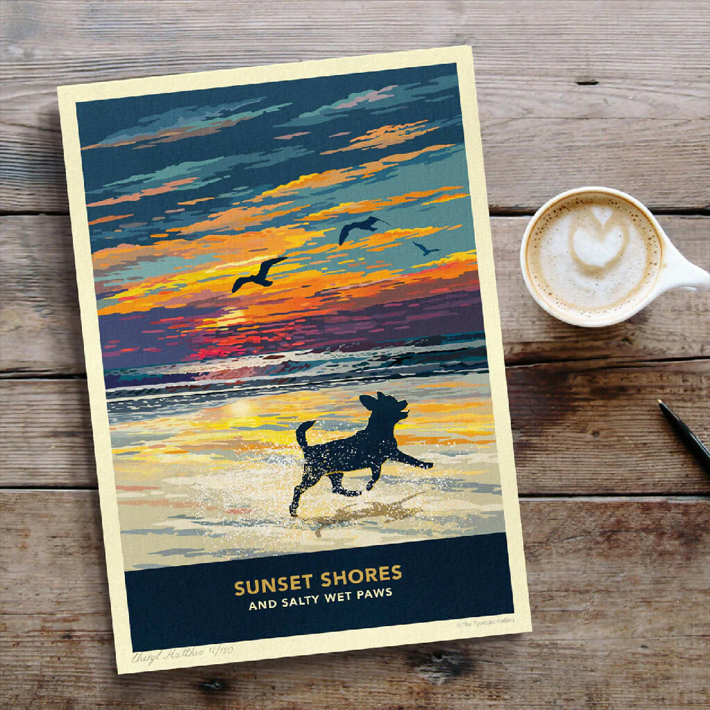CHIHUAHUA 'SUNSET ON THE BEACH' LIMITED EDITION ART PRINT - Image 7