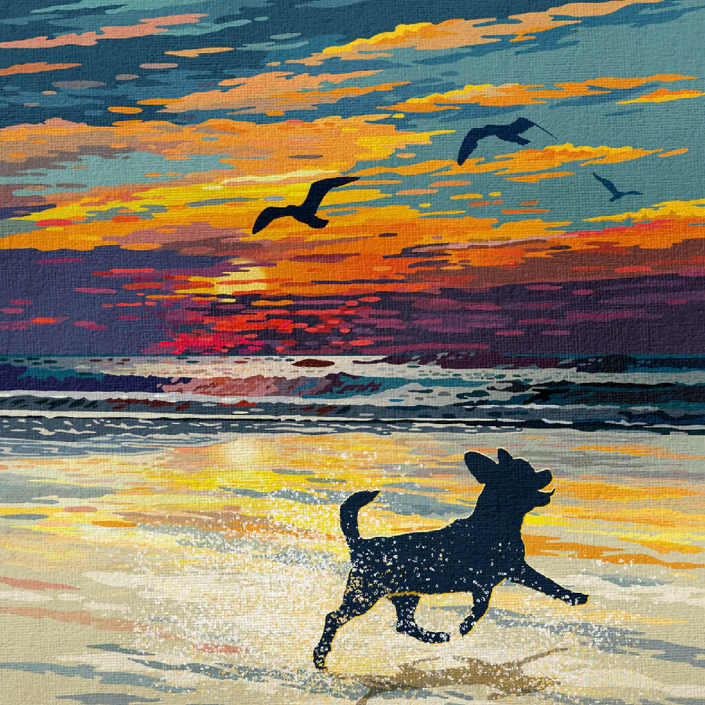 CHIHUAHUA 'SUNSET ON THE BEACH' LIMITED EDITION ART PRINT - Image 8