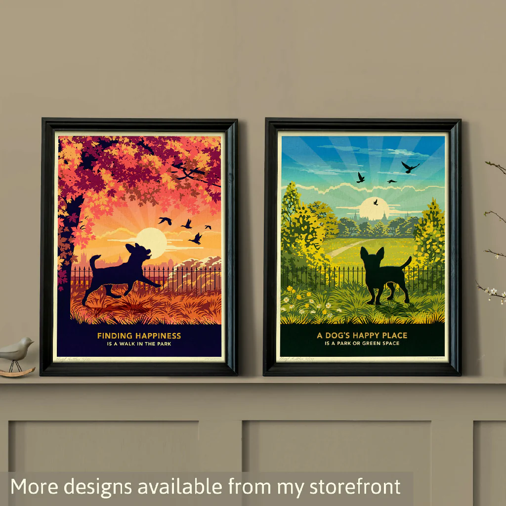 CHIHUAHUA 'SUNSET ON THE BEACH' LIMITED EDITION ART PRINT - Image 9