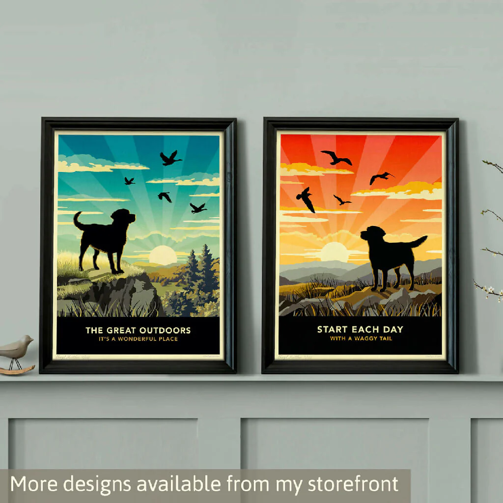 LABRADOR 'SUNSET ON THE BEACH' LIMITED EDITION ART PRINT - Image 13