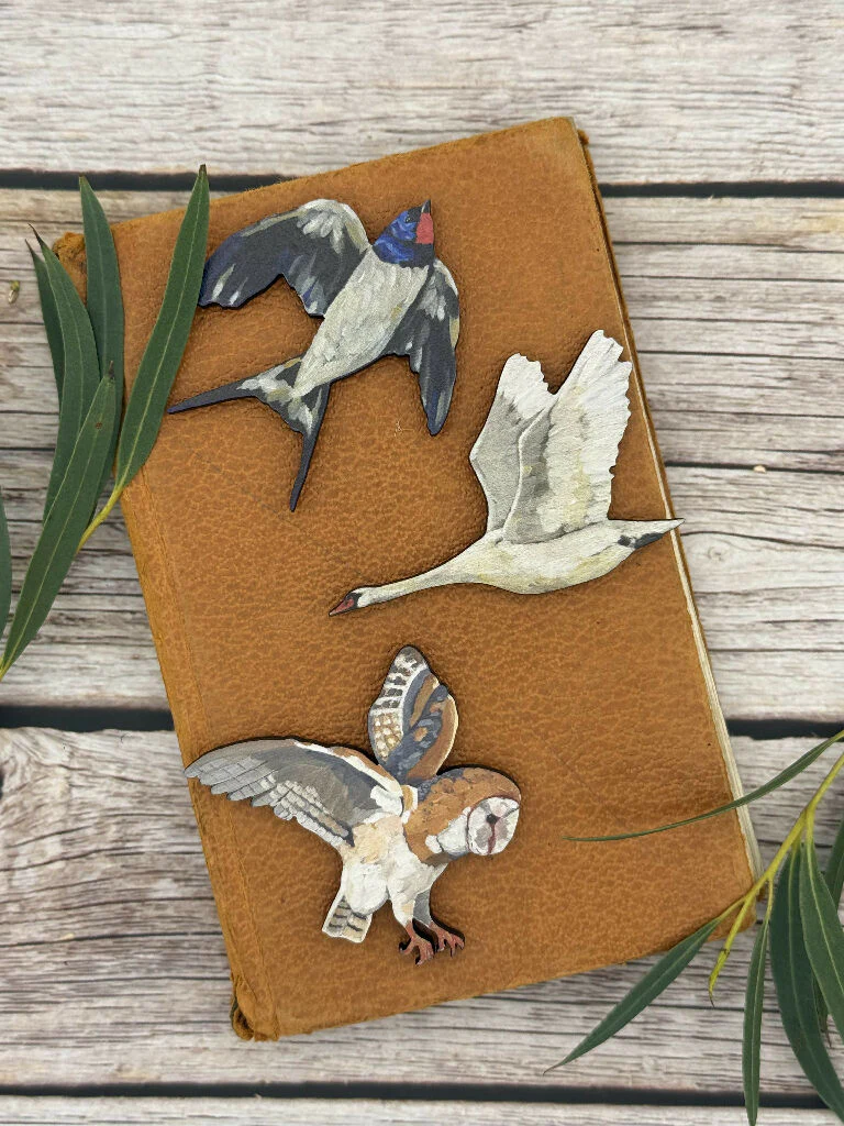 Sustainable Flying Swan Decoration - Image 3