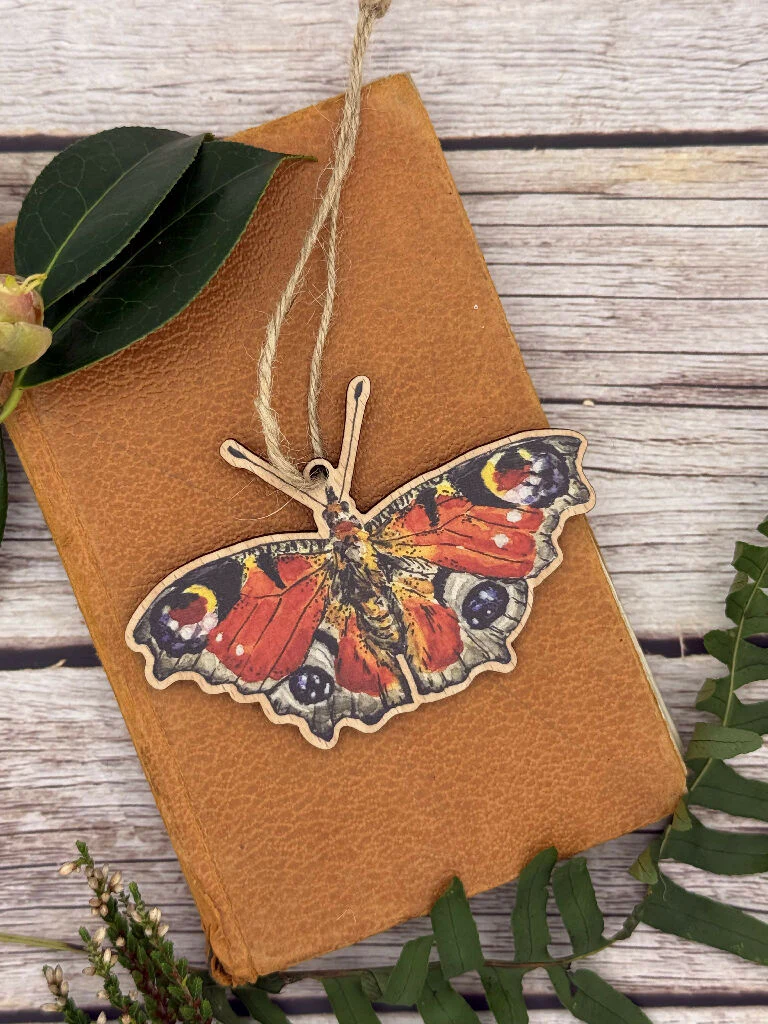 Sustainable Peacock Butterfly Decoration - Image 2