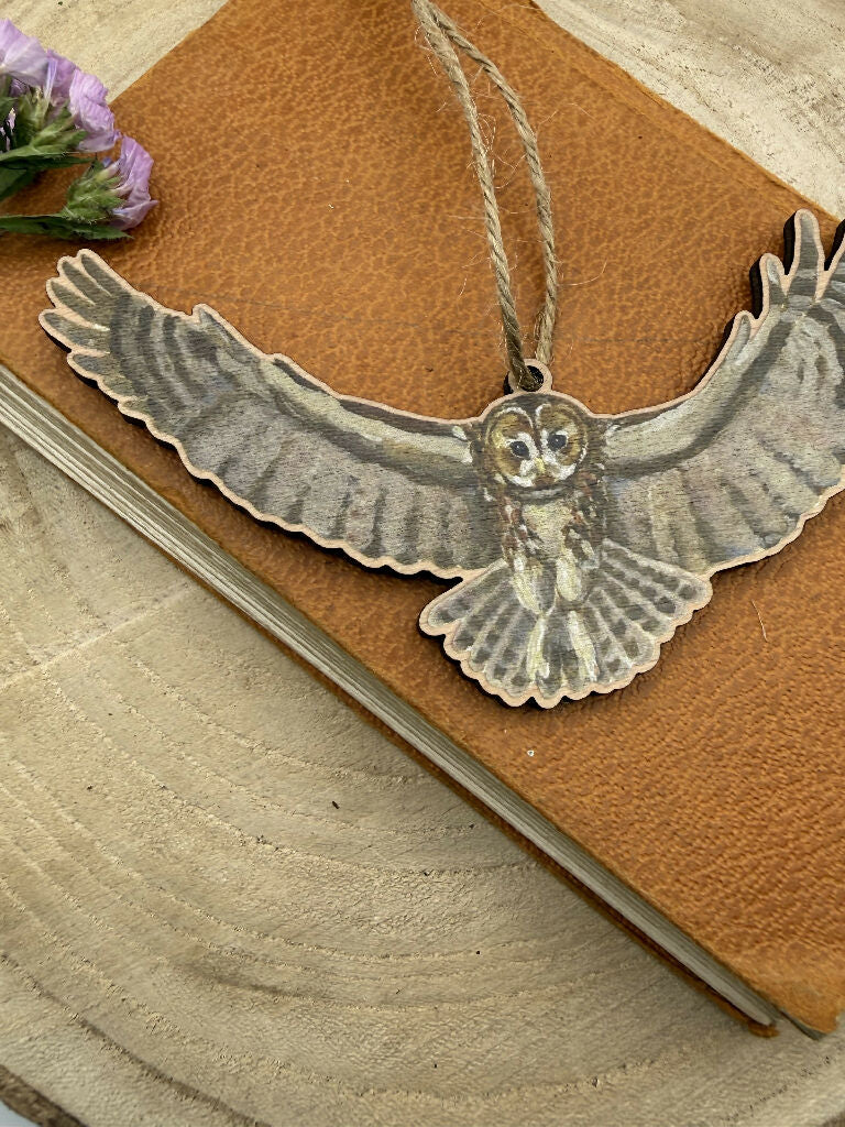 Sustainable Tawny Owl Decoration - Image 2