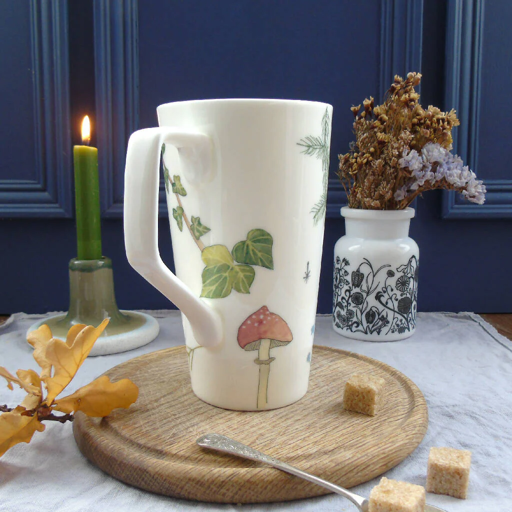Tawny Owl Bone China Tall Mug - Image 4
