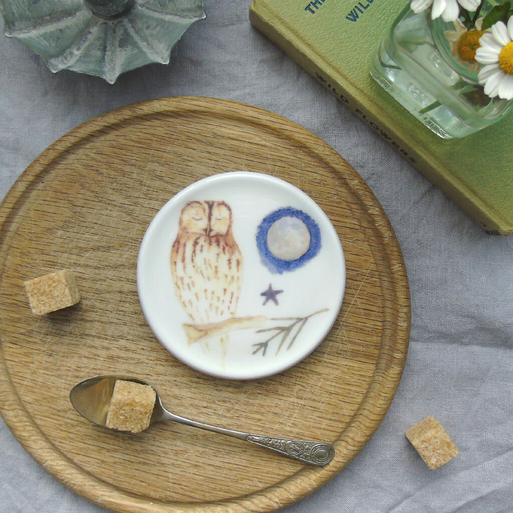 Tawny Owl Fine Bone China Coaster