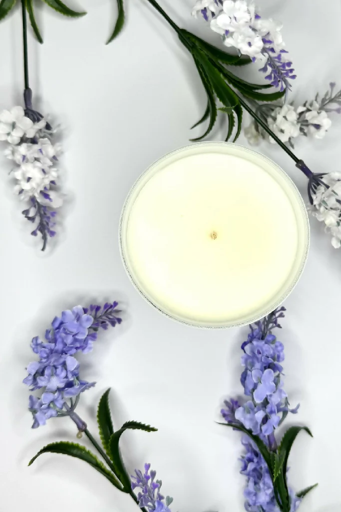 The Bee - Hand Painted Lavender & Neroli candle - Image 2