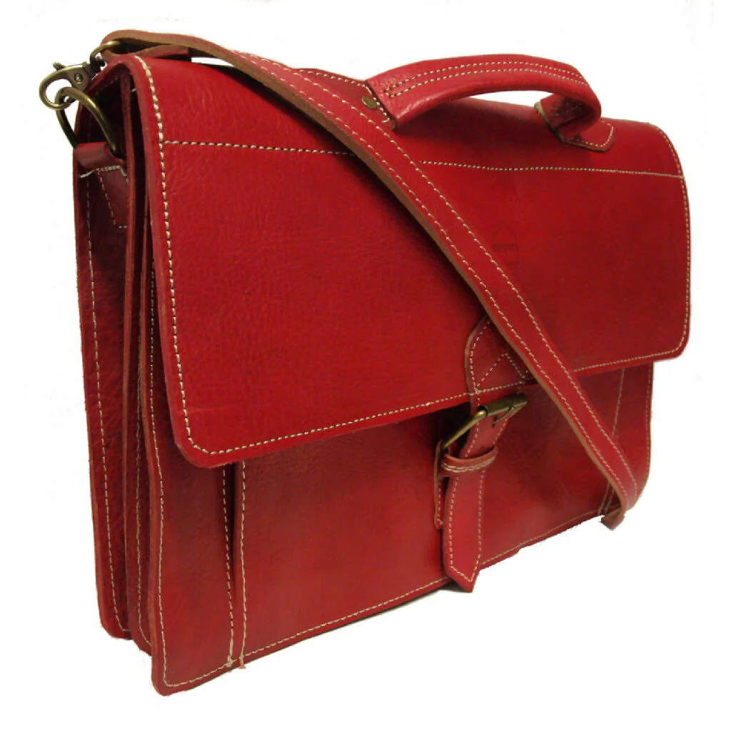 The Casablanca Large Satchel in Red - Image 2