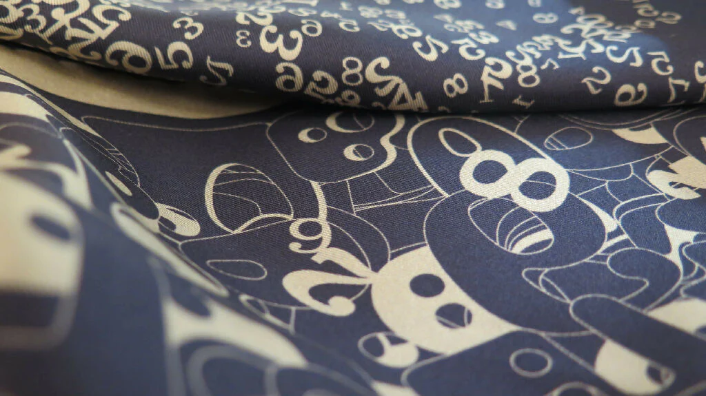 Hand Rolled Silk Scarf | Pure Silk Twill | The Gold Code 2 - Image 11