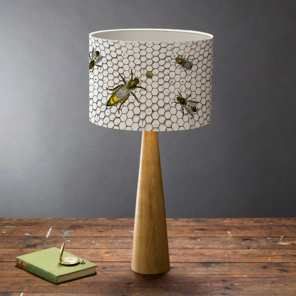 The Hive – Handmade Honeybee Lampshade – British Wildlife Collection - Image 2